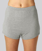 Bamboe nachtshorts in lichtgrijs voor dames