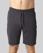 Bamboe shorts in antracietgrijs voor heren