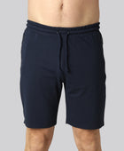 Bamboe shorts in marineblauw voor heren