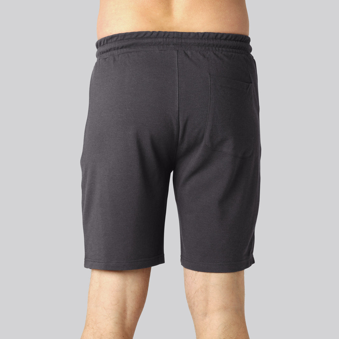 Bamboe shorts in antracietgrijs voor heren