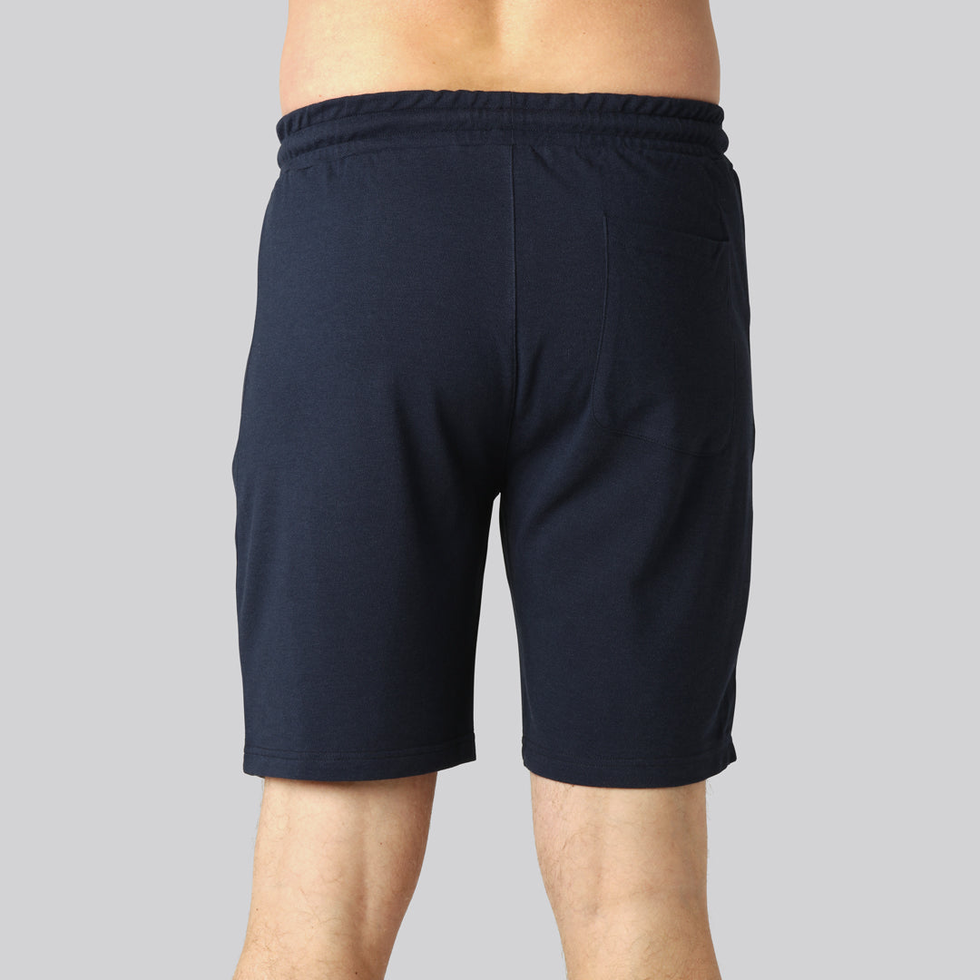 Bamboe shorts in marineblauw voor heren