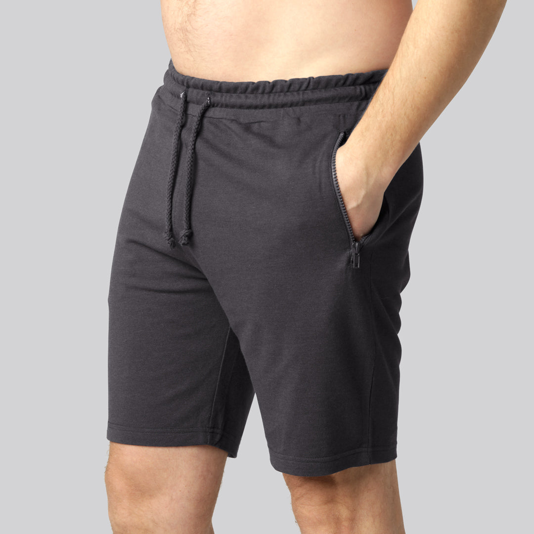 Bamboe shorts in antracietgrijs voor heren