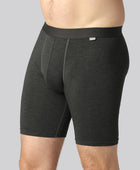 Bamboe onderbroek in antracietgrijs met extra lange pijpen voor mannen