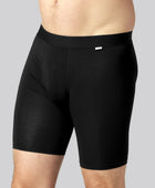 Bamboe onderbroek in zwart met extra lange pijpen voor mannen