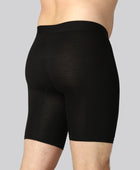 Bamboe onderbroek in zwart met extra lange pijpen voor mannen