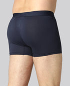 Bamboe slip in marineblauw met marineblauwe elastische band voor heren