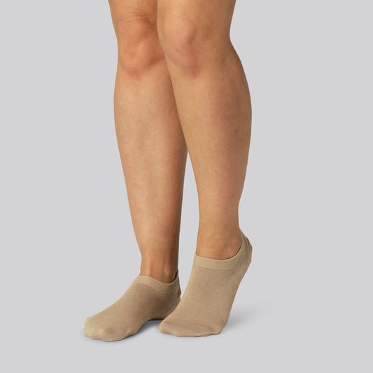 Bamboe sokjes in beige voor dames