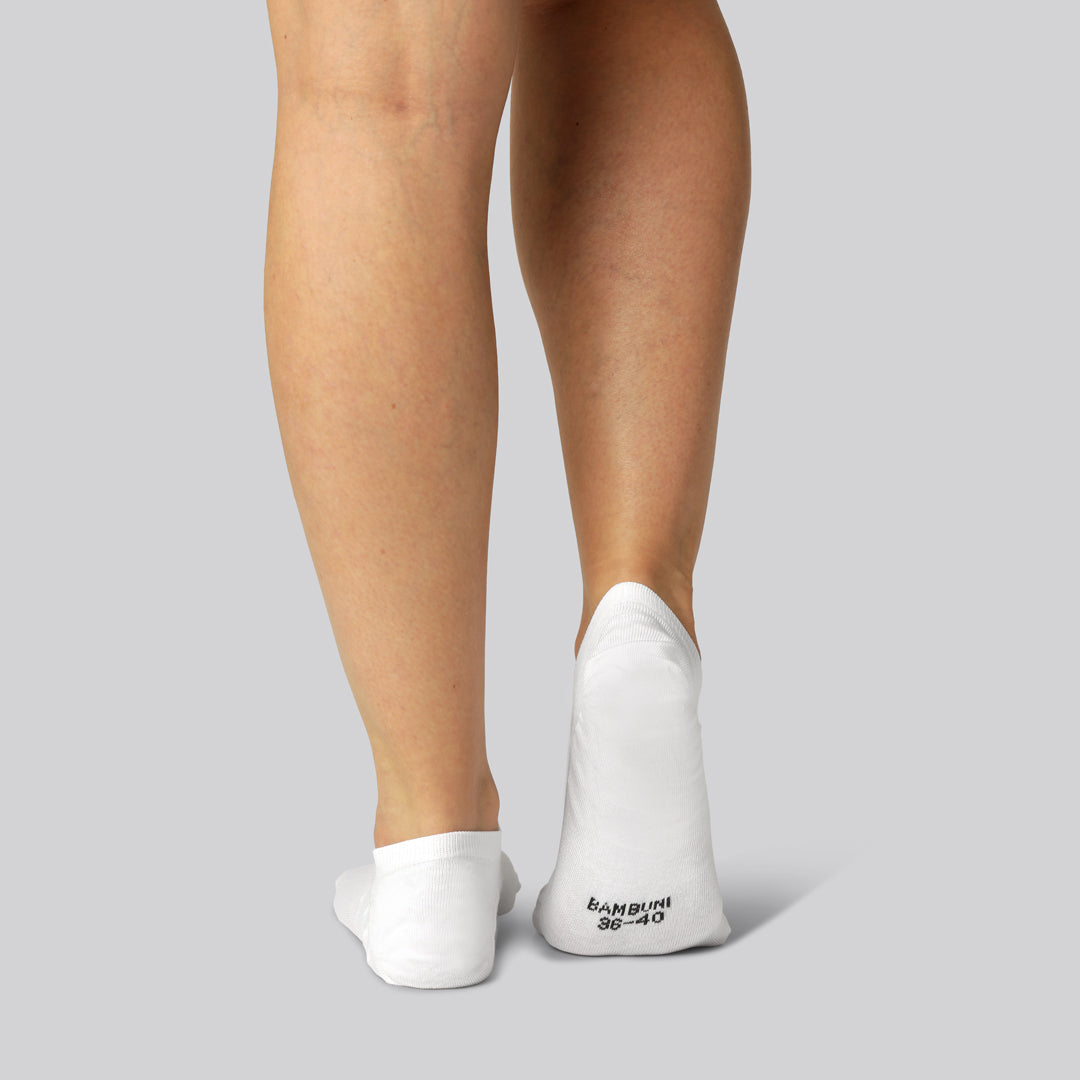 Bamboe sokjes in het wit voor dames