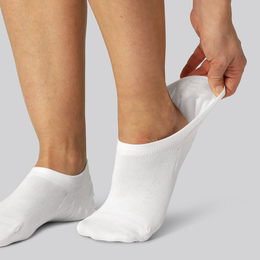 Bamboe sokjes in het wit voor dames