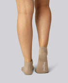 Bamboe enkelsokken in beige voor dames
