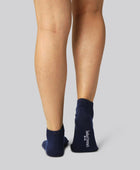 Bamboe enkelsokken in marineblauw voor dames