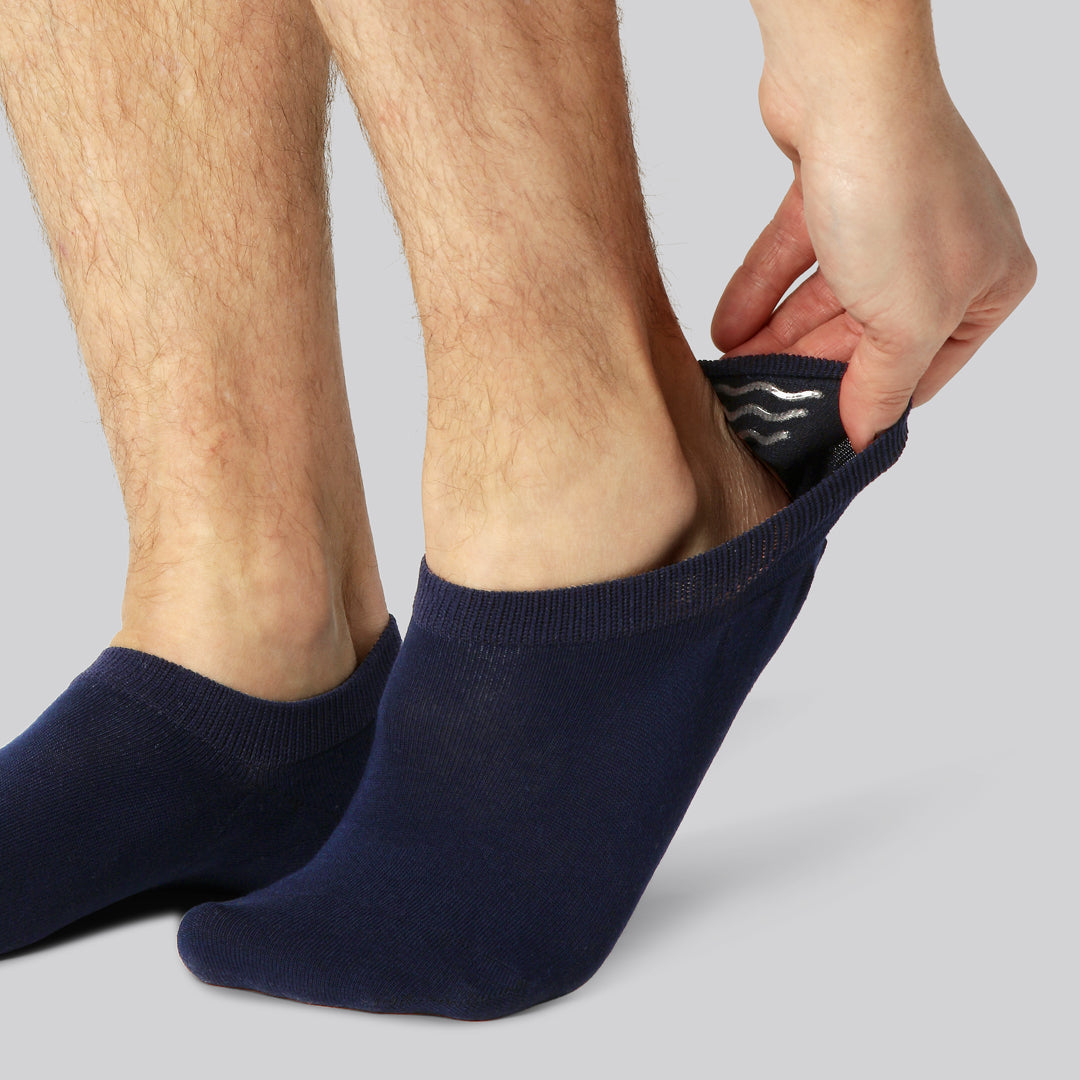 Bamboe sokjes in marineblauw voor heren
