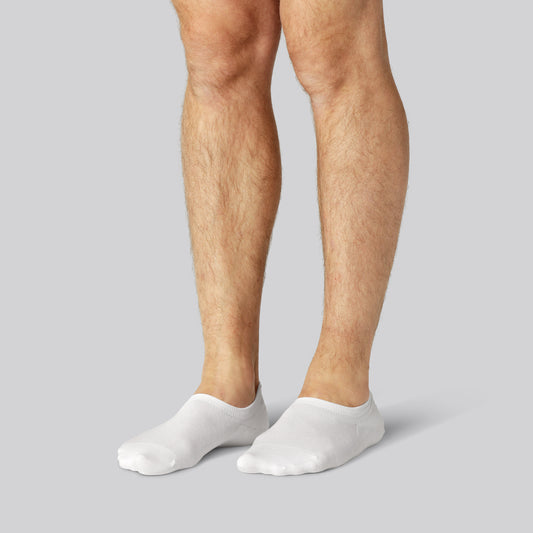 Bamboe sokjes in het wit voor heren
