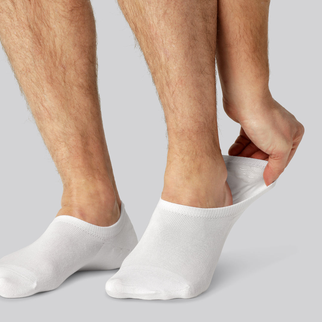 Bamboe sokjes in het wit voor heren