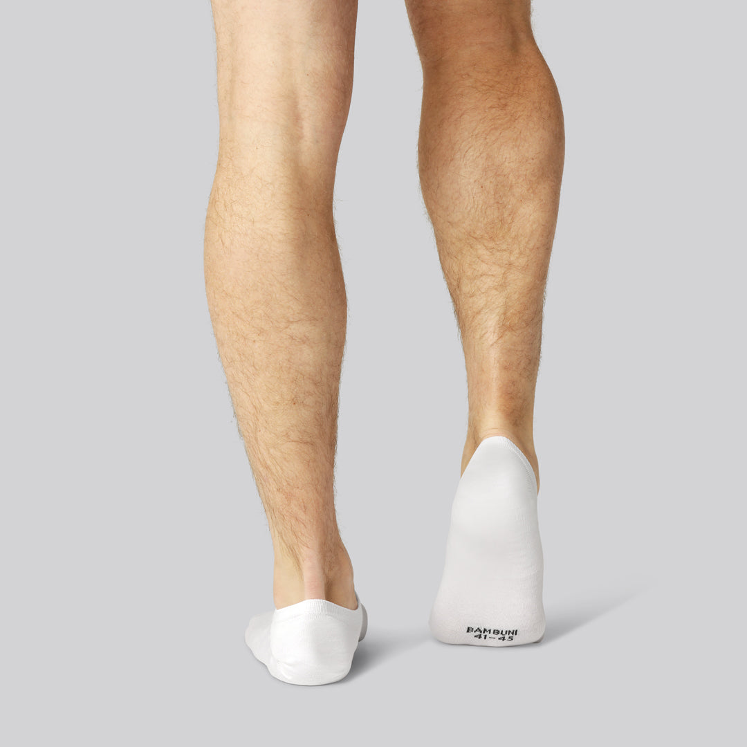Bamboe sokjes in het wit voor heren