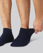 Bamboe enkelsokken in marineblauw voor heren