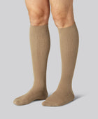 Bamboe compressiekousen in beige voor heren