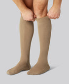 Bamboe compressiekousen in beige voor heren