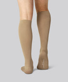 Bamboe compressiekousen in beige voor heren