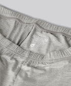 Bamboe nachtshorts in lichtgrijs voor dames