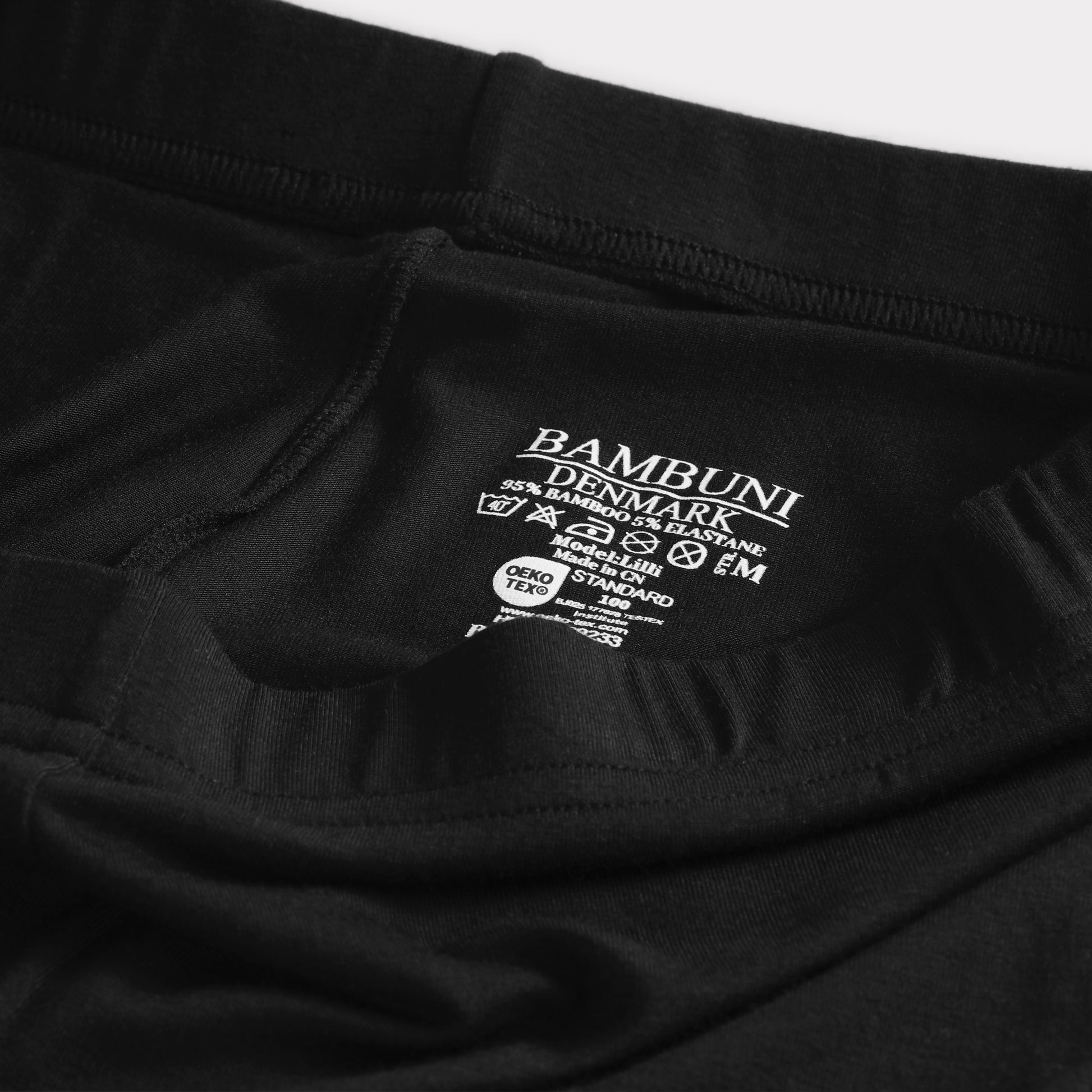 Bamboe shorts in zwart voor dames van Bambuni