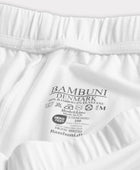 Witte bamboe shorts voor dames van Bambuni