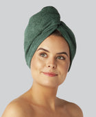 Bamboe haarturban in groen