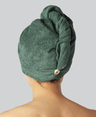 Bamboe haarturban in groen