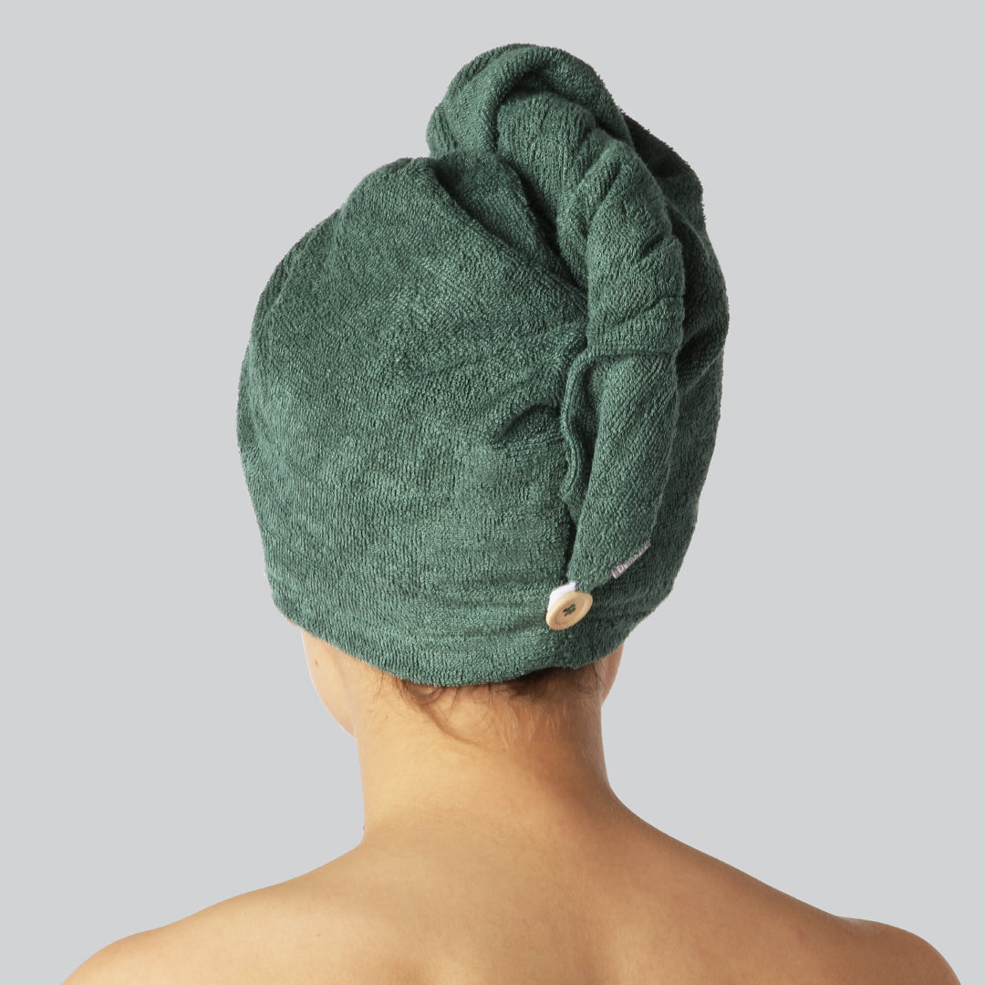 Bamboe haarturban in groen