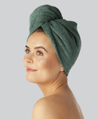 Bamboe haarturban in groen