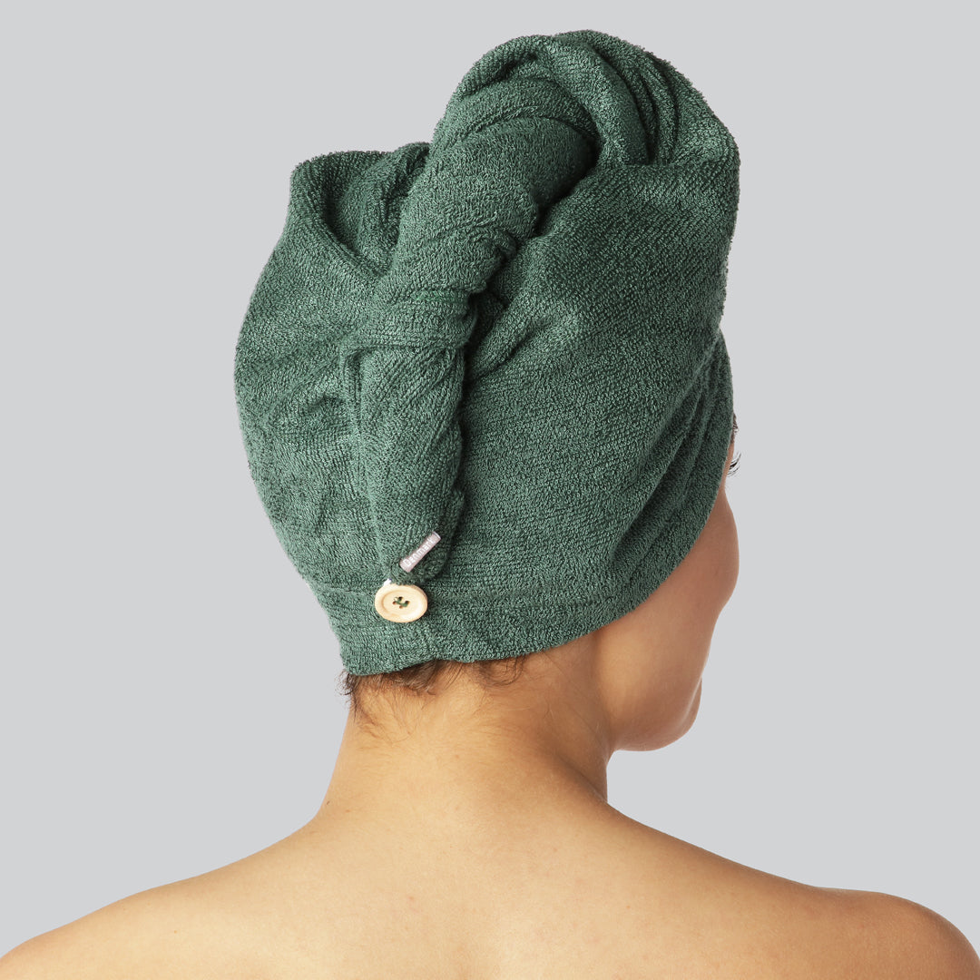 Bamboe haarturban in groen