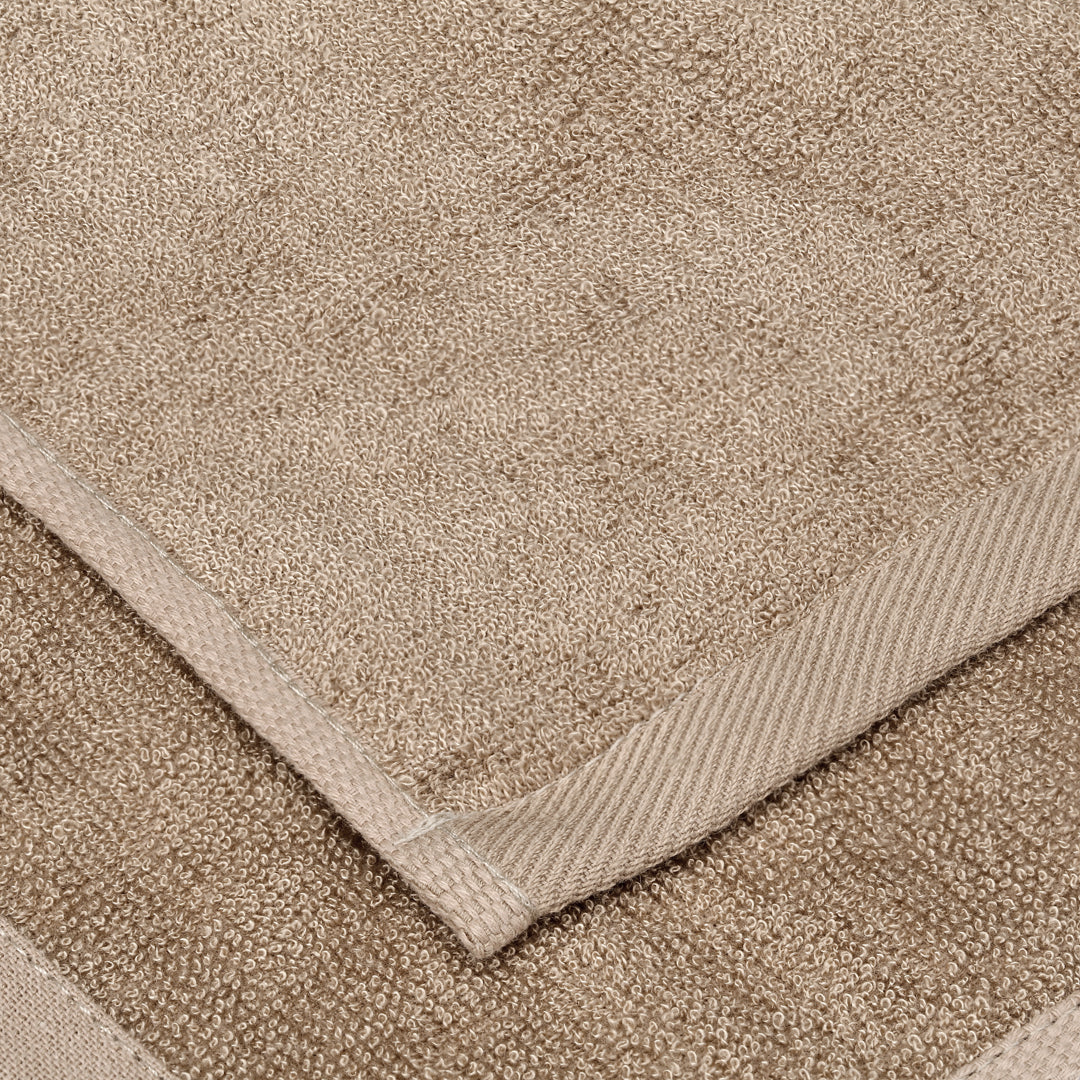 Bambuni washandje in zandkleur 25x25