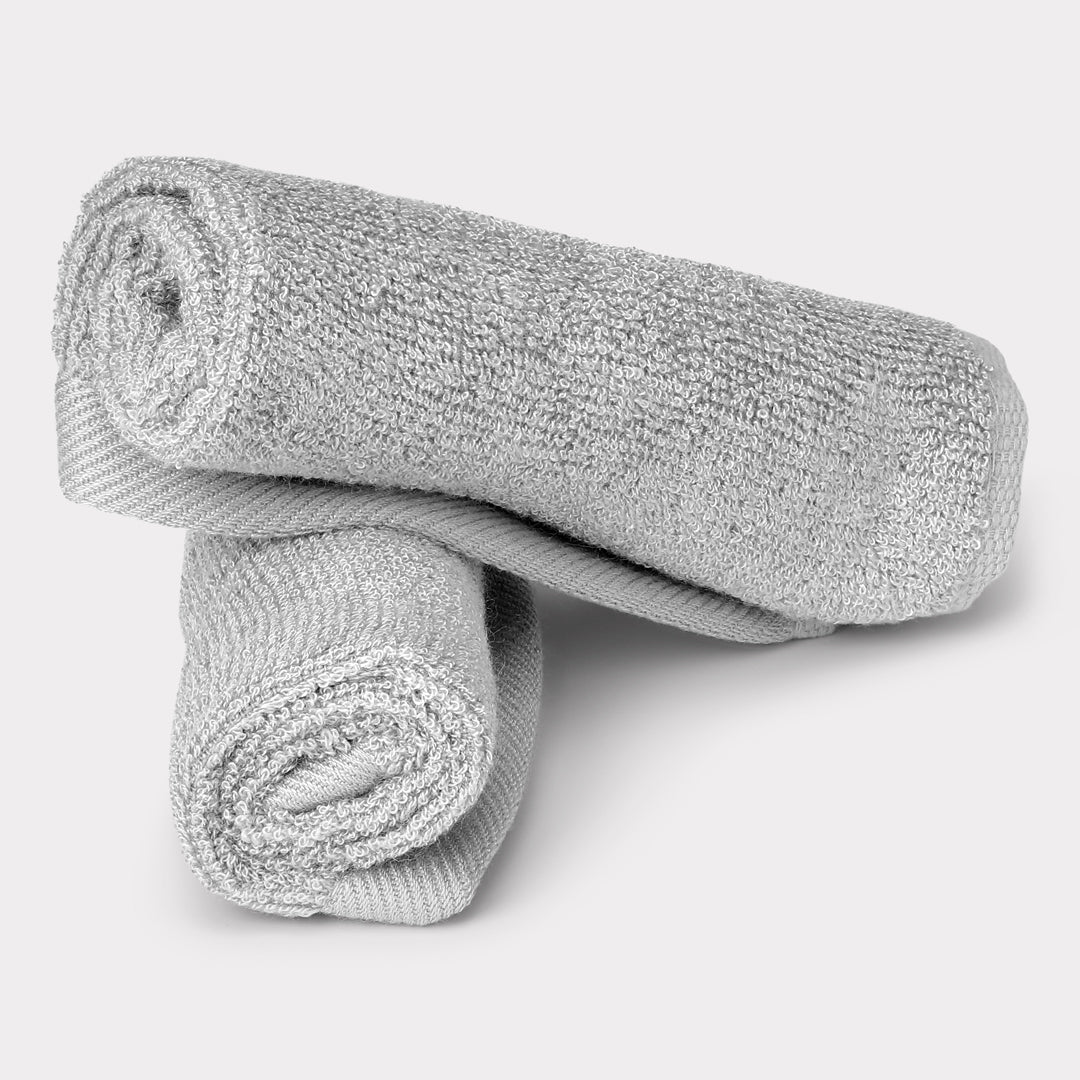 Bambuni washandje in lichtgrijs 25x25