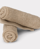 Bambuni washandje in zandkleur 25x25